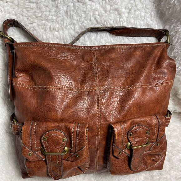 Nine West Vintage America Collection. Large Brown shoulder bag - Picture 1 of 12